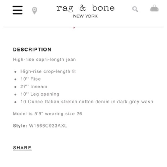 Rag & Bone AXL capri - Picture 7 of 7